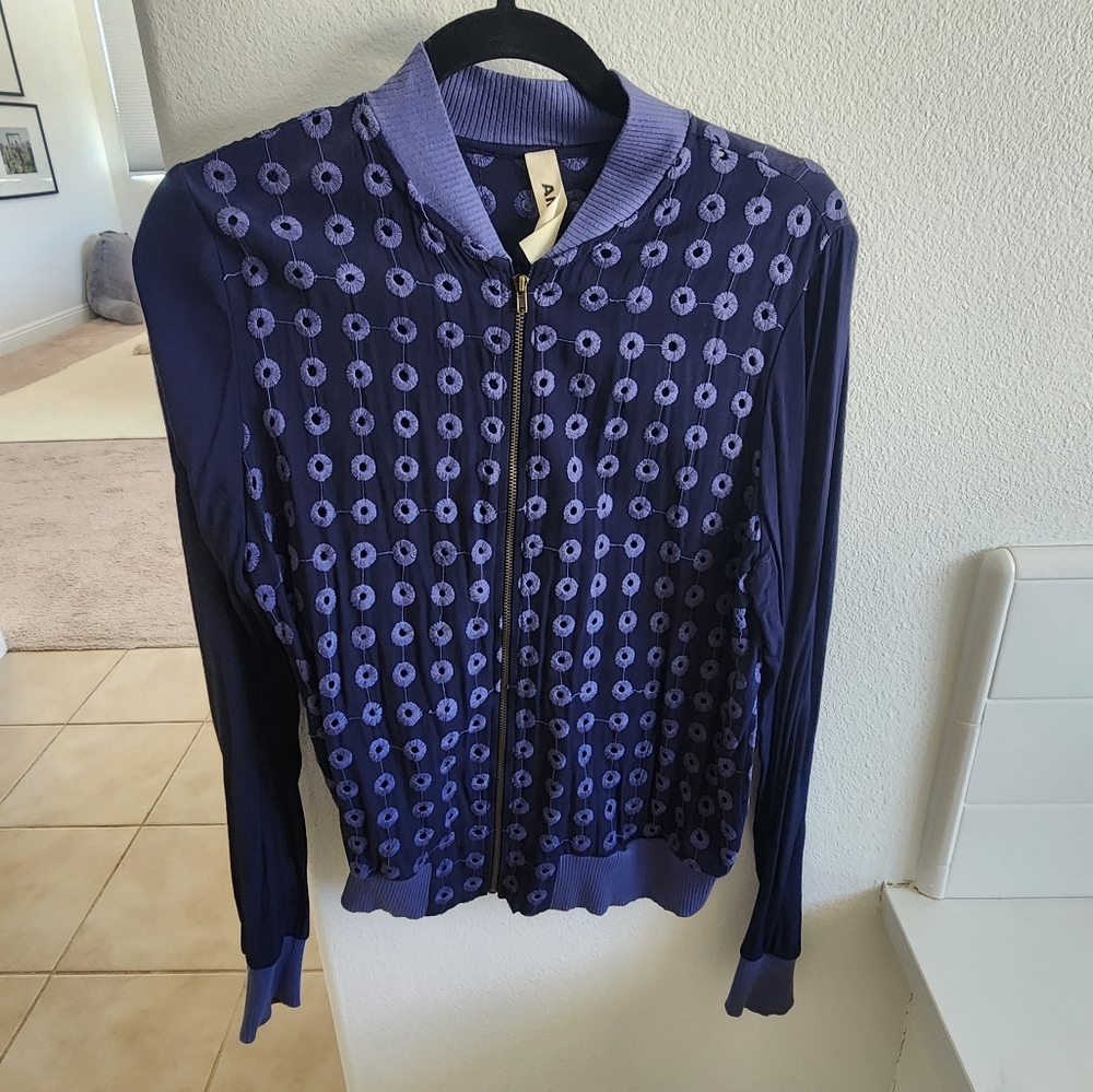 Akris Punto Blue Patterned Jacket